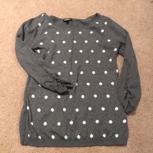 Express polka dot sweater